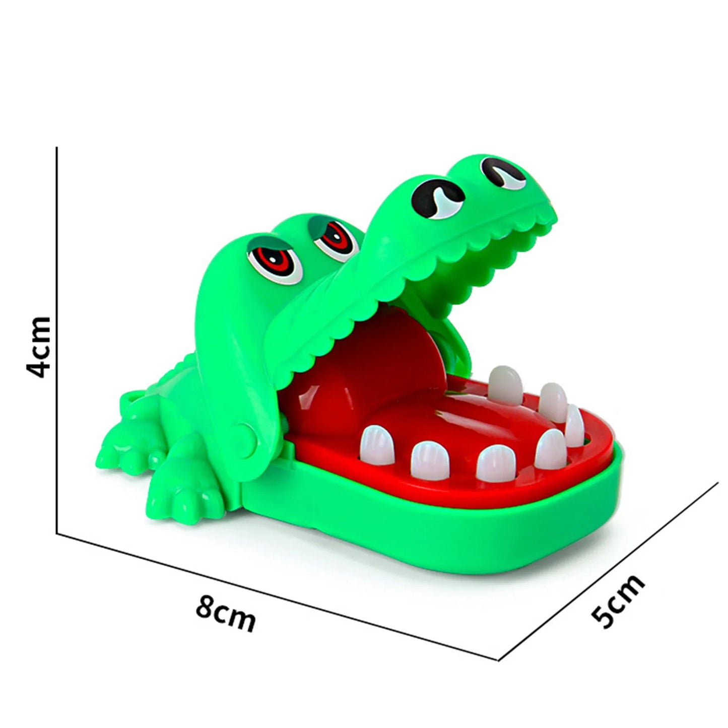 Crocodile Teeth Dentist Game ABS Crocodile Biting Finger Game Family Tabletop Party Toy Funny Gags Toy with Keychain for Kids