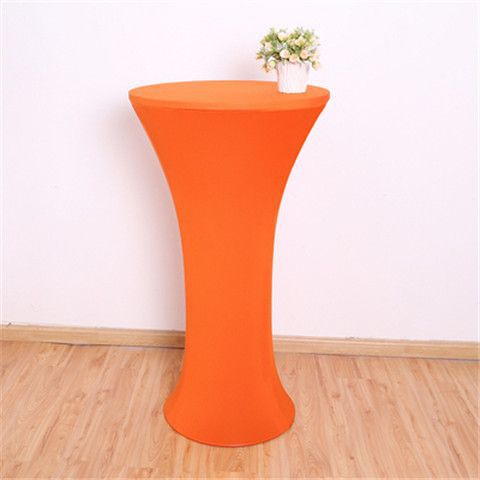 Elastic Round Table Cover Cocktail Table Cover Bar Table Cover Tablecloth Exhibition Hotel Banquet Decorative Tablecloth Round Table