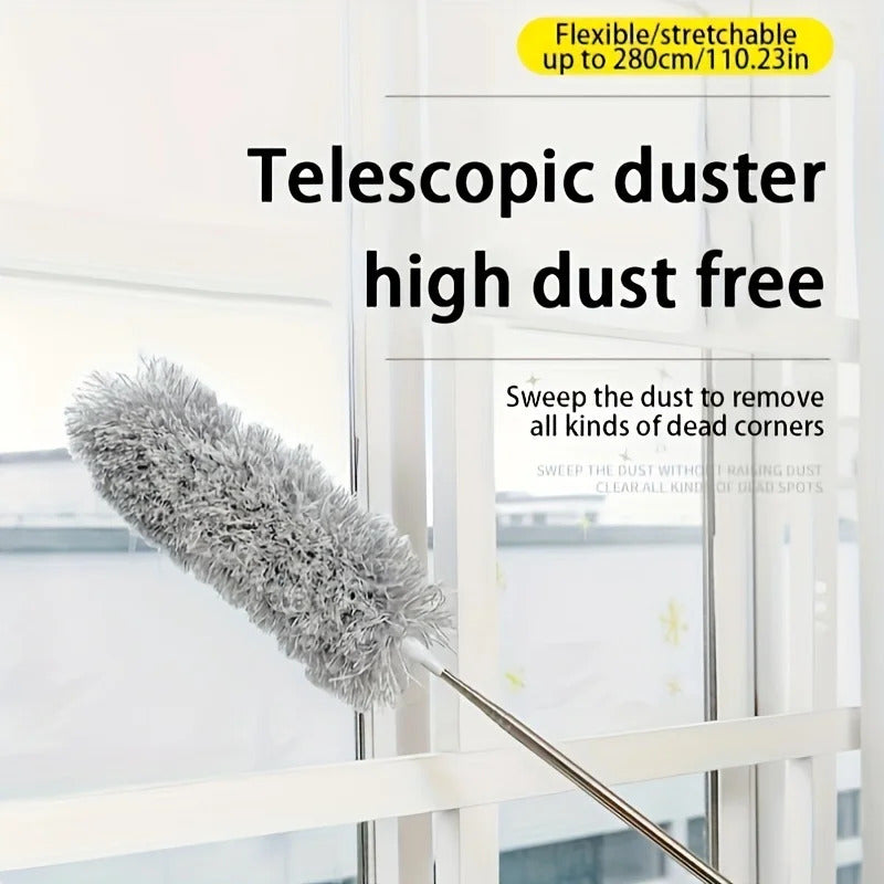 Adjustable Bendable Microfiber Duster Washable Reusable Cleaning Tool for High Ceilings Furniture and Cars Dusters for Cleaning