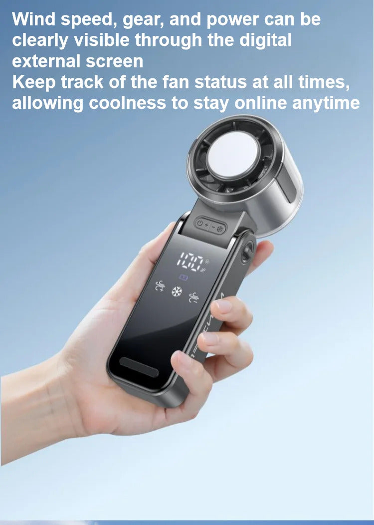 Ultra-Portable Fan Blast! 💨 ❄️ Foldable Powerful Cooling Anywhere