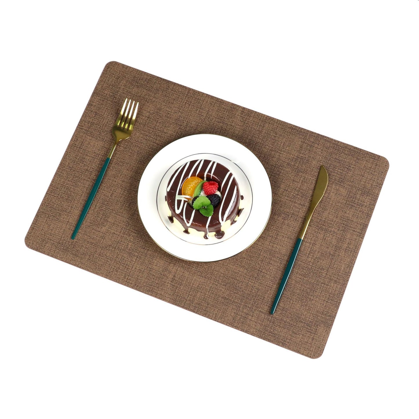 Washable Placemats Tablecloth Tea Cup Mat Textured Dining Table Mat Heat Resistant Insulation Mat High-end Western Dining Mat Coaster