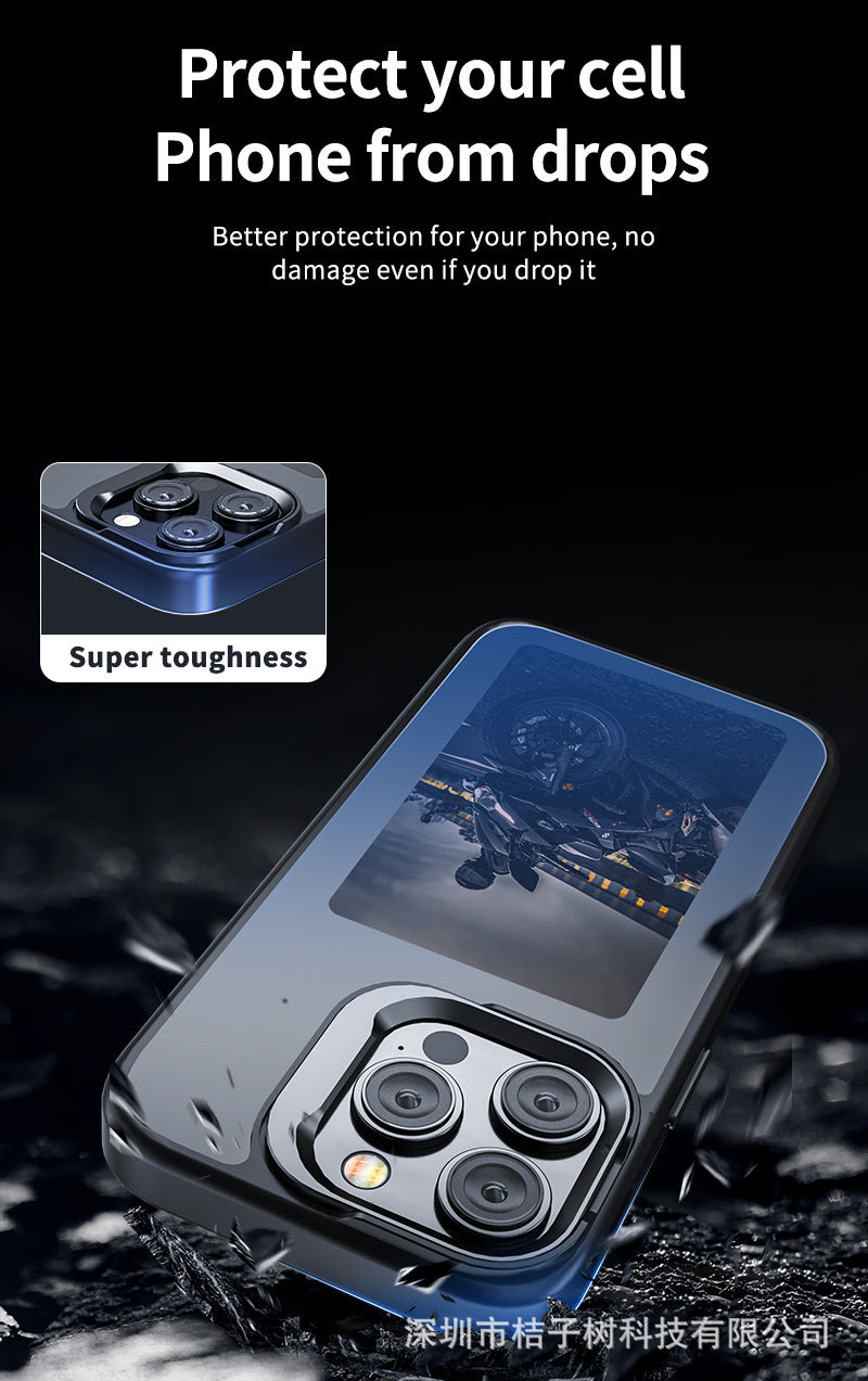 HD 4.0 Ink Screen Smart AI Stand Matte Phone Case Compatible with iPhone Phone Case for Women with a Sense of Sophistication