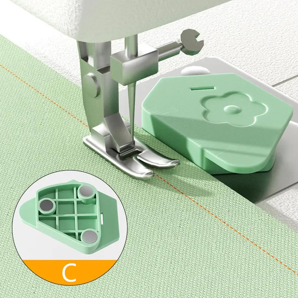 Magnet Lock Stitcher Sewing Machine Accessories New Multi-purpose Magnet Gauge Edge Polygonal Anti-Curling Plastic Positioner