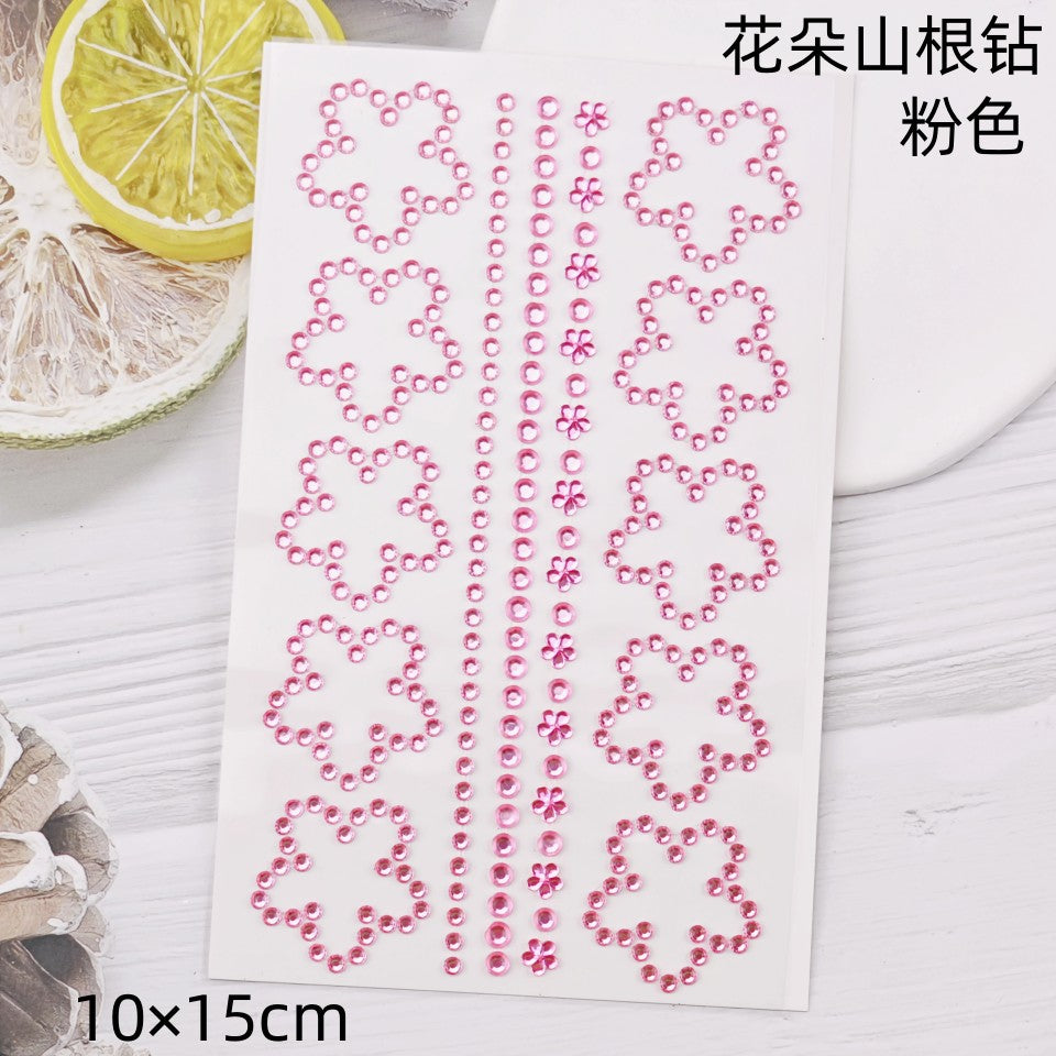 Glitter Gradient Butterfly Wing Tattoo Eye Corner Face Stickers Children's Eye Makeup DIY Stickers Fish Scale Performance Catwalk