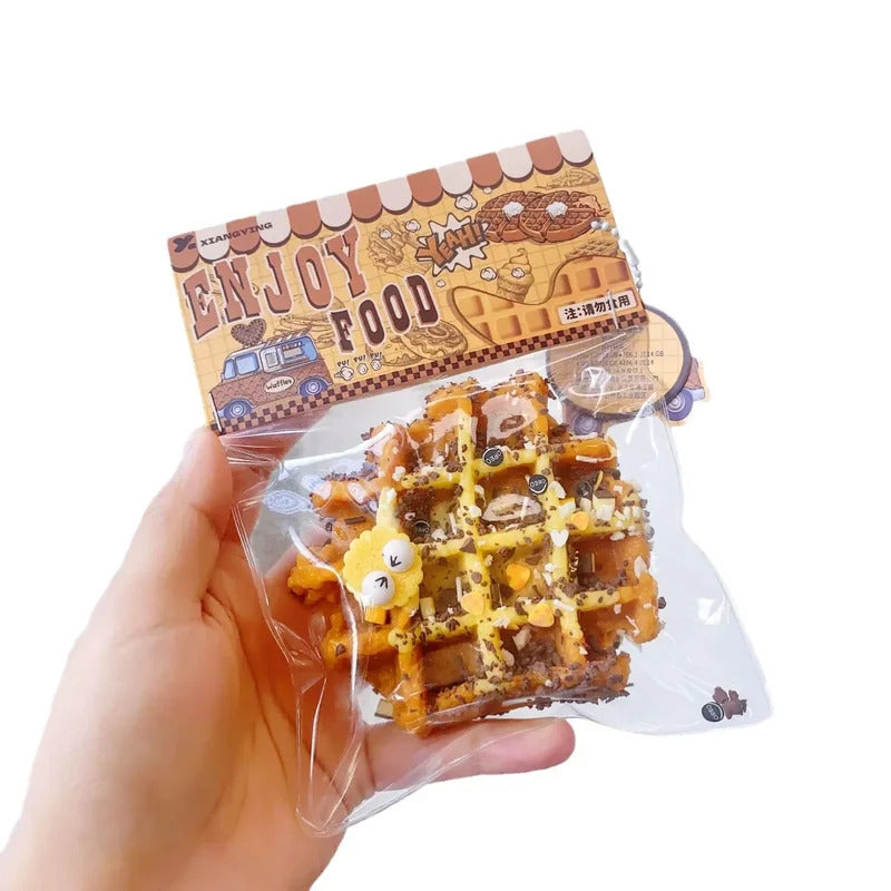 Squishy Food Creative Kids Fidget Toy Simulation exquisite Waffle Bread Toast Donuts Slow Rising Squeeze Stress Relief Toys