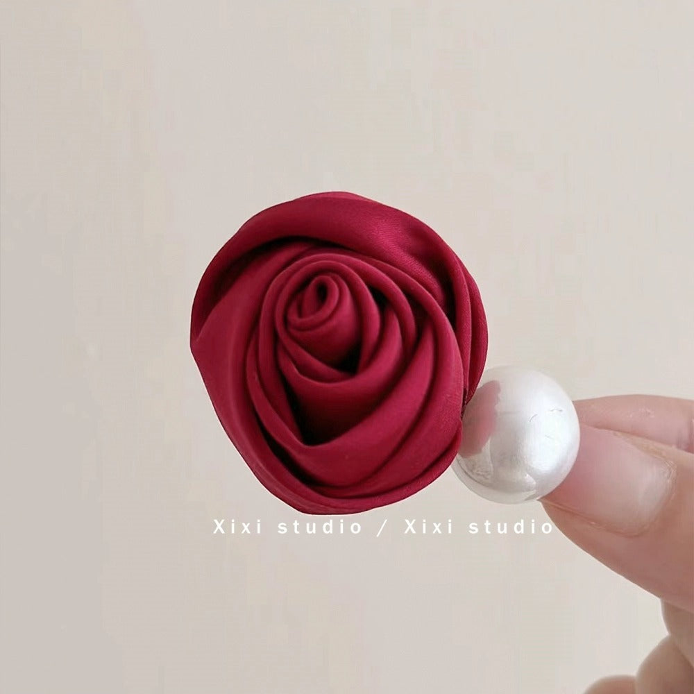 Holiday Organza Flower Barrettes Travel Travel Hair Accessories Atmosphere Clip Duckbill Clip Hairpin Side Clip Headdress