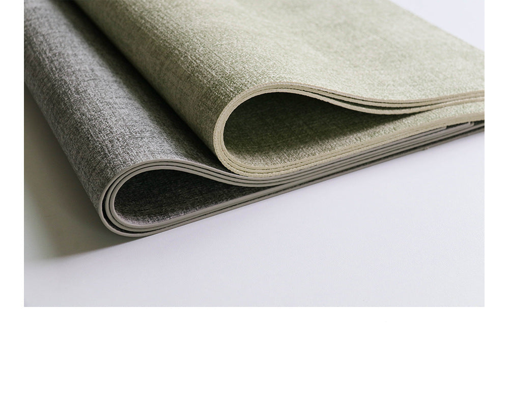 Western Dining Mat Square Cloth Pattern Household Dining Mat Bowl Mat Hotel Leather Dining Table Mat Waterproof Oilproof Heat Insulation Mat