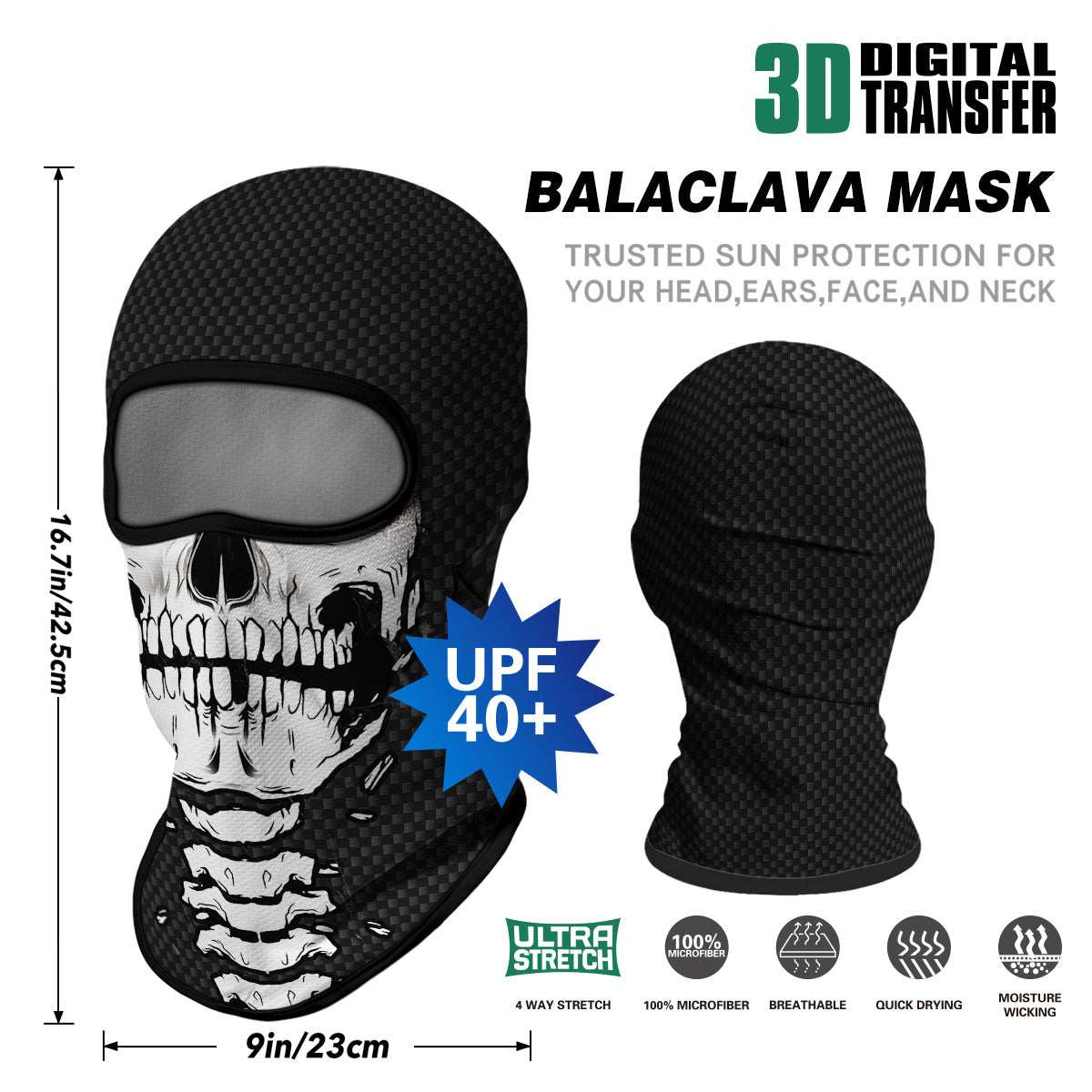 Summer Sun-Proof Headgear Men's and Women's Outdoor Motorcycle Riding Helmet Lining Headgear Fishing Funny Facekini Face Protection Face Mask