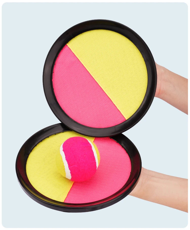 1Set Kids Sucker Sticky Ball Toy Outdoor Sports Catch Ball Game Set Throw And Catch Parent-Child Interactive Outdoor Toys