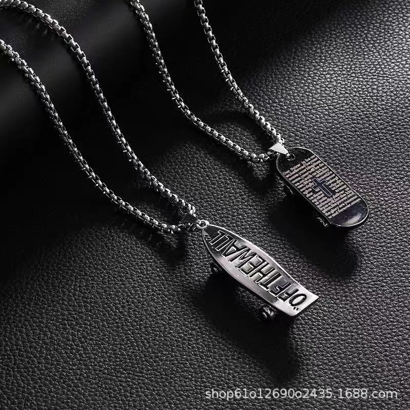 Trendy Fashion Children's Necklace for Girls, Personalized Couple Pendant for Boys, Hip-Hop Versatile Street Dance Show Accessories Wholesale