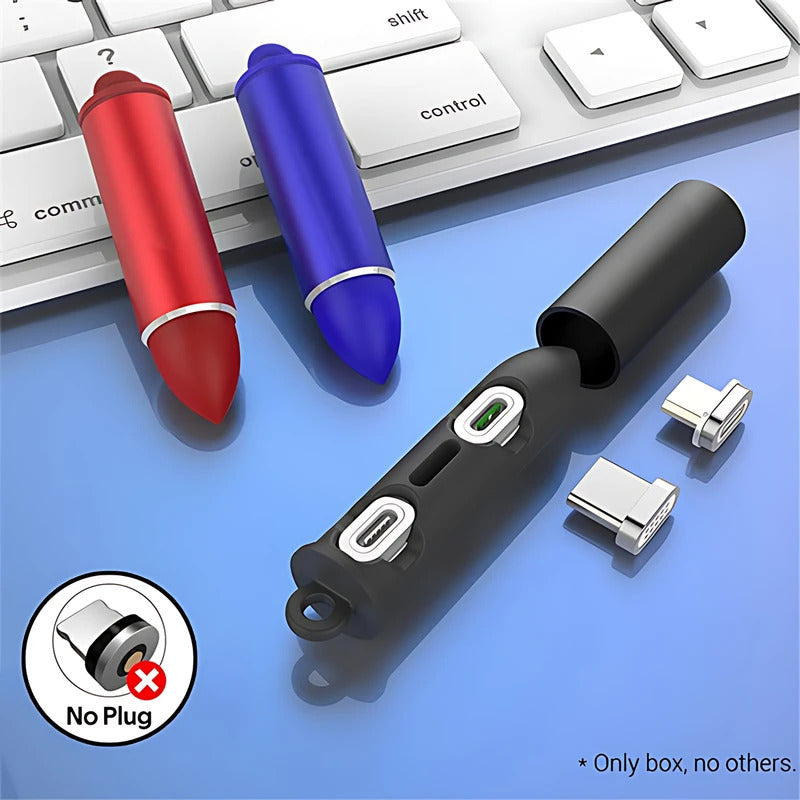 1PC Magnetic Charging USB Tips Storage | Cord Holder Cable Organizer Connector Head Plug Adapter