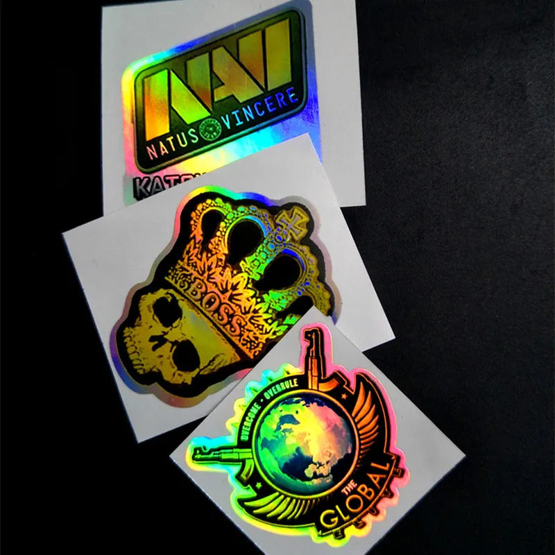 Holographic Csgo Peripheral Stickers Physical Printing Physical Waterproof Mobile Phone Computer Laptop Car Sticker Gift