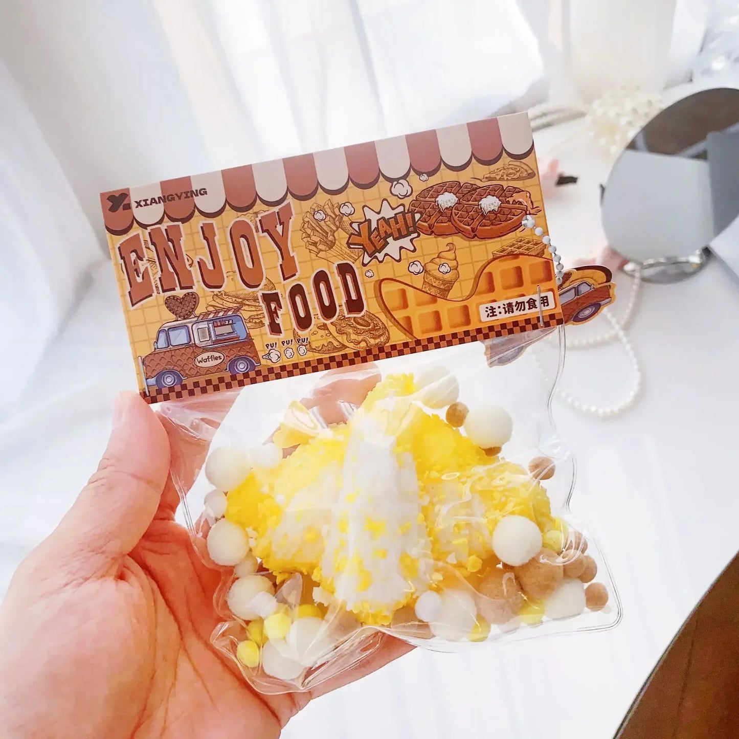 Squishy Food Creative Kids Fidget Toy Simulation exquisite Waffle Bread Toast Donuts Slow Rising Squeeze Stress Relief Toys