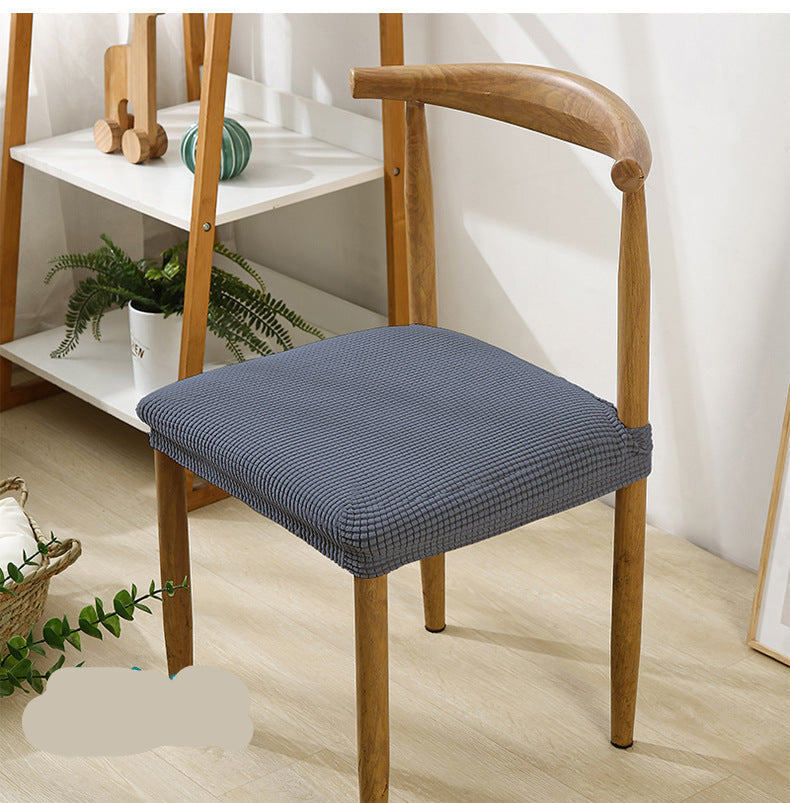 Thick Elastic Chair Cover Cushion Cover Full Coverage Dining Chair Cover Solid Color Hotel Chair Cover Stool Cover Ins Style Seat Cover for Home Use