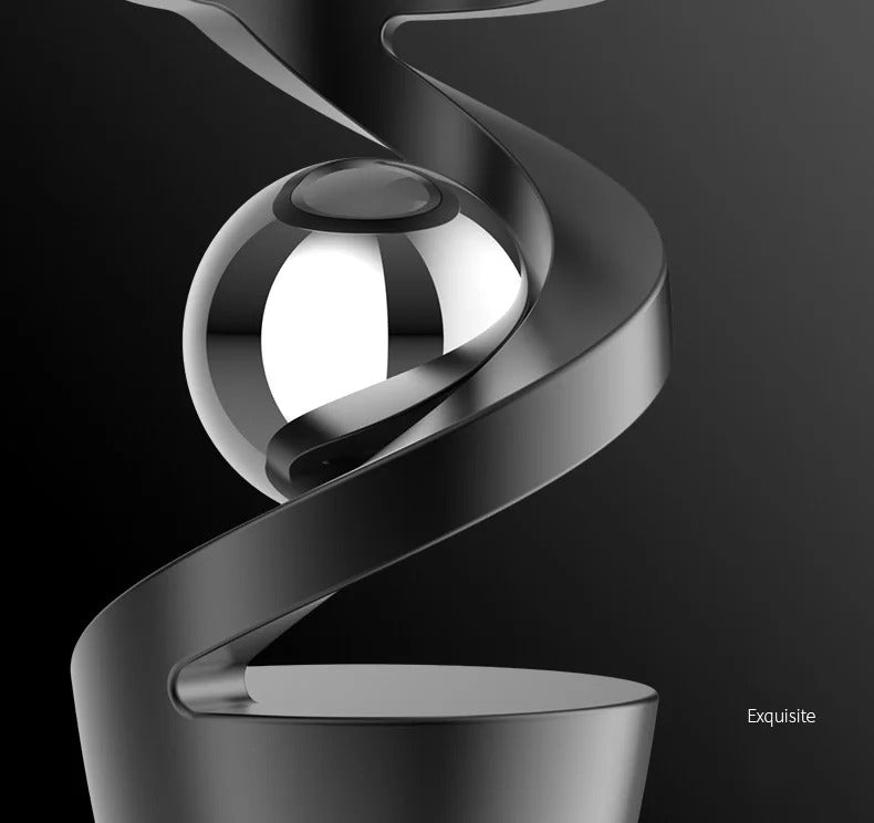 Desktop Rotating Gyroscope Finger Fidget Spinner Toy All Aluminum Alloy Spinning Gyro Silver Metallic Accents For Adults Gift