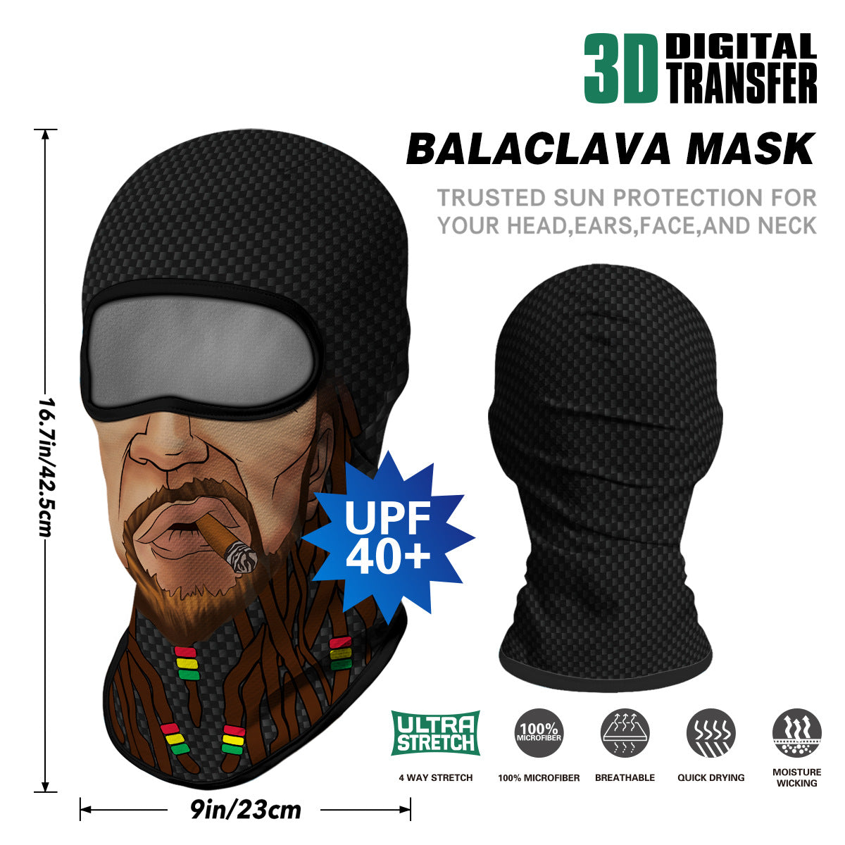 Summer Sun-Proof Headgear Men's and Women's Outdoor Motorcycle Riding Helmet Lining Headgear Fishing Funny Facekini Face Protection Face Mask