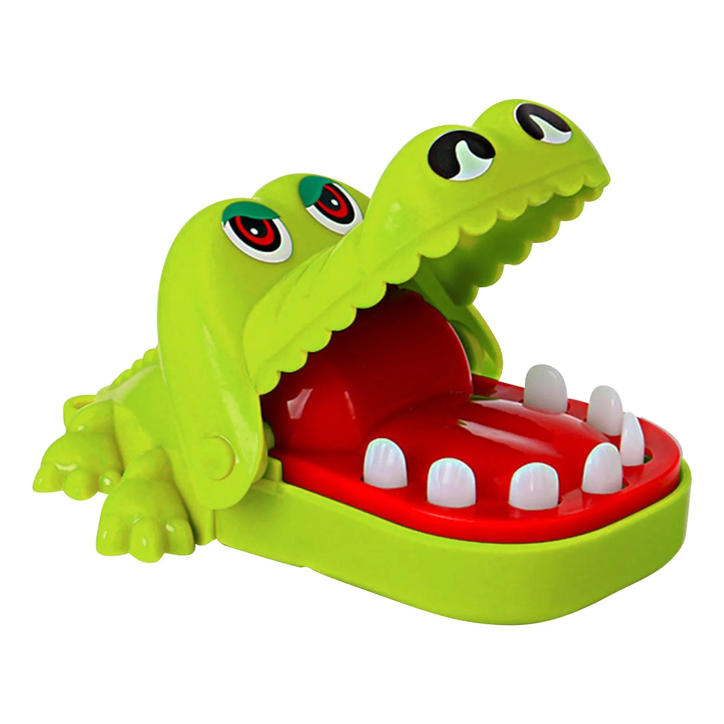 Crocodile Teeth Dentist Game ABS Crocodile Biting Finger Game Family Tabletop Party Toy Funny Gags Toy with Keychain for Kids