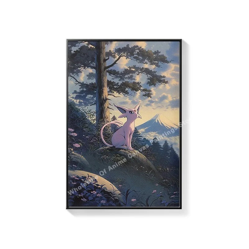 PokeMon Decorations PokeMon PokeMon Pikachu Hanging Paintings Children's Room Cartoon Anime Mural