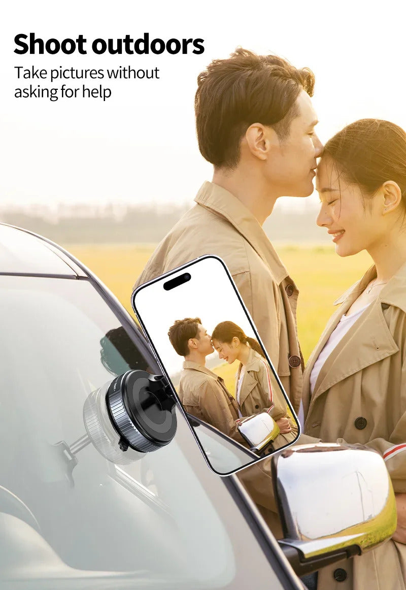Xiaomi K007 Strong Magnetic Phone Holder Foldable Design 360° Adjustable Vacuum Car Mount For Car Desk Bathroom Magnetic Bracket