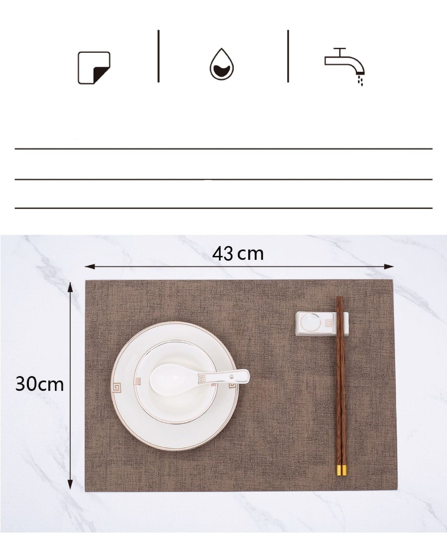 Washable Placemats Tablecloth Tea Cup Mat Textured Dining Table Mat Heat Resistant Insulation Mat High-end Western Dining Mat Coaster