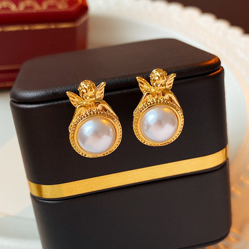 Vintage Earrings Fashion Versatile Ear Jewelry Niche Light Luxury High-end Accessories