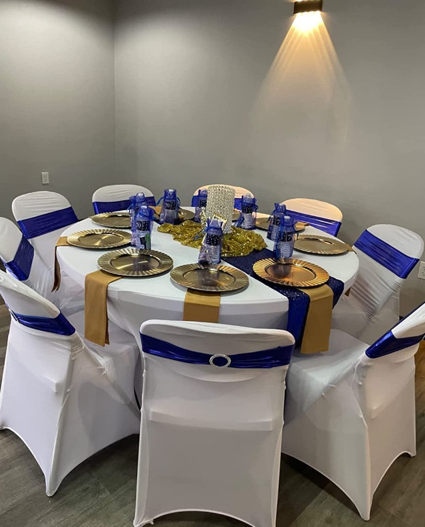 Elastic Round Table Set Tablecloth Tablecloth Table Skirt Cross-border Explosions Hotel Wedding Birthday Party Business Banquet