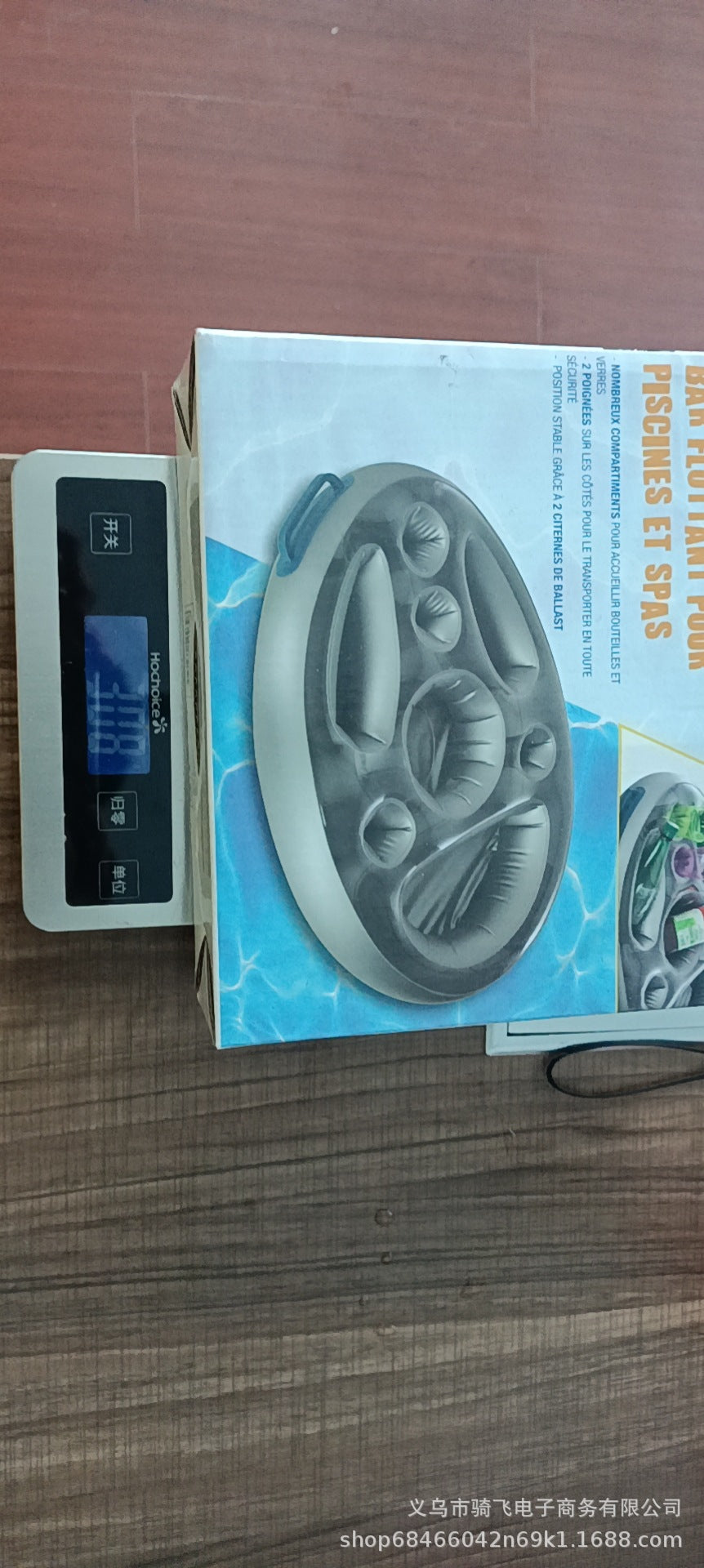 New Inflatable PVC Water Ice Bar Self-Service Ice Plate Party Floating Portable Drink Holder Porous Coaster Tray