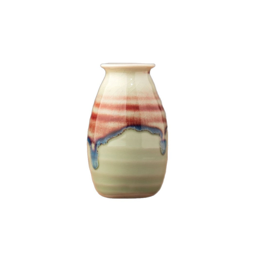 Kiln Change Mini Ceramic Small Vase Refrigerator Magnet Hydroponic Aromatherapy Craft