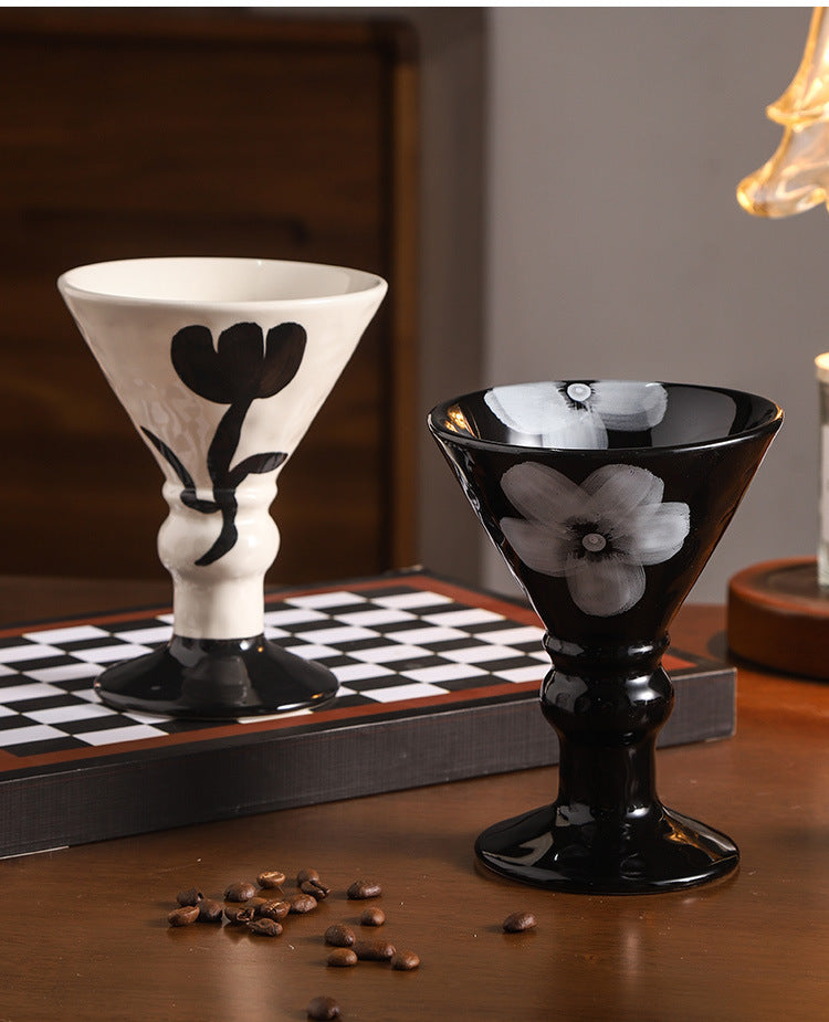 Personalized High-Value Ins Mug Household Water Cup Goblet Ceramic Milk Coffee Cup Couple Breakfast Gift