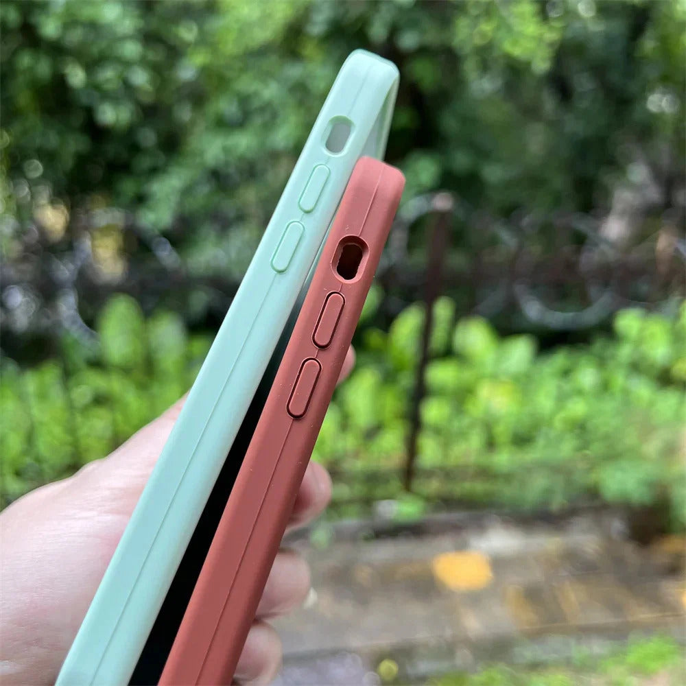 Luxury Original Liquid Silicone Case For iPhone 13 14 15 16 Pro Max phone Cases For iPhone 11 12 14 15 16 Plus Full Logo Cover