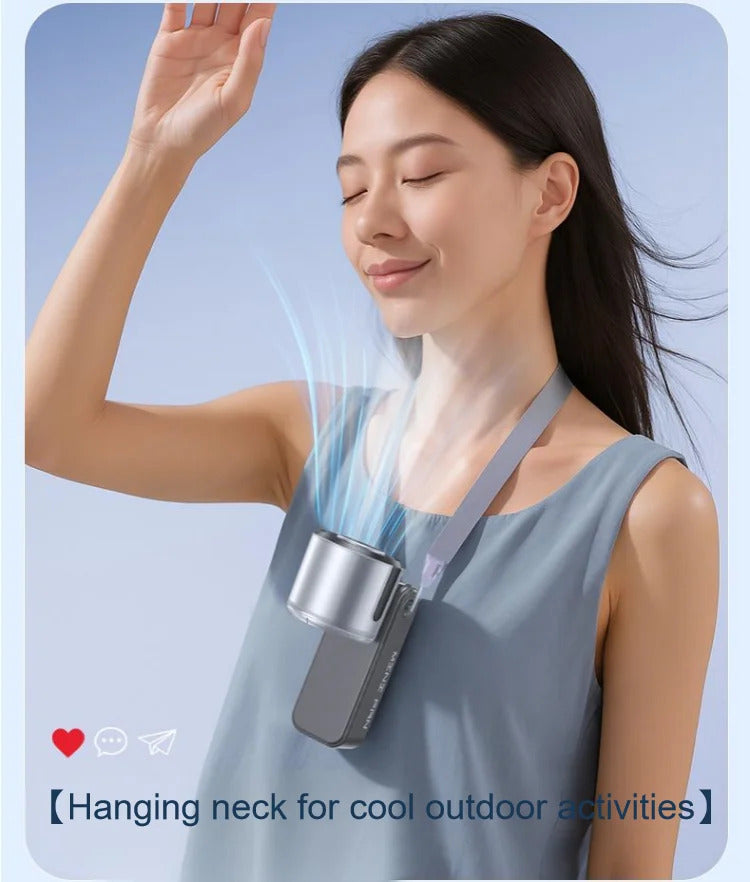 Ultra-Portable Fan Blast! 💨 ❄️ Foldable Powerful Cooling Anywhere