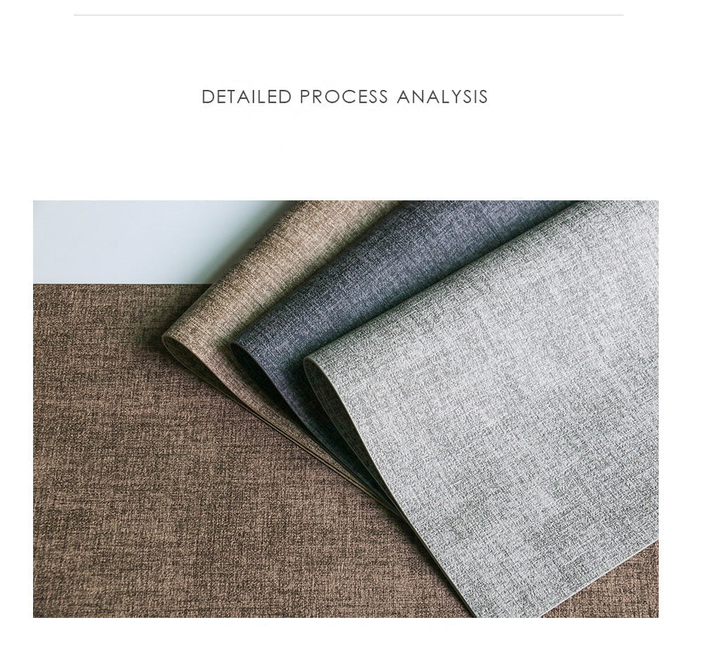 Western Dining Mat Square Cloth Pattern Household Dining Mat Bowl Mat Hotel Leather Dining Table Mat Waterproof Oilproof Heat Insulation Mat