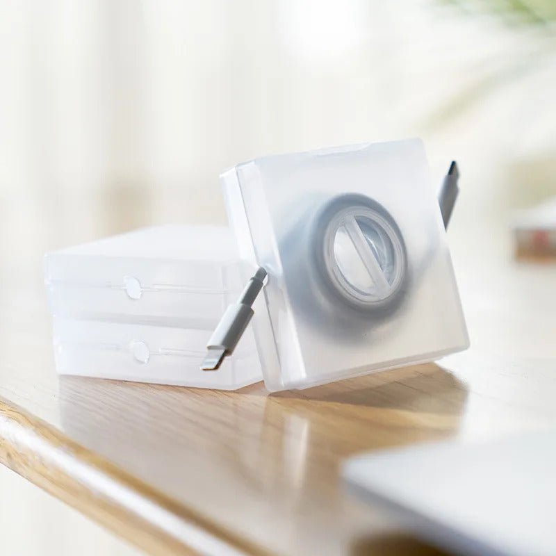 Organizer Charging Cable Storage Artifact Organizer Portable Rotating Storage Box Can Rack Cell Phone Simple Data Cable