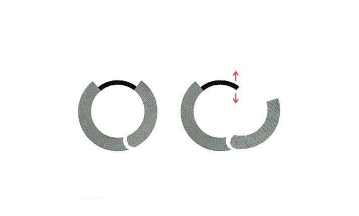 Simple Heart Circle Earrings Fashion Versatile Geometric Ear Clips Ear Studs Light Luxury High-end Feel Earrings for Women