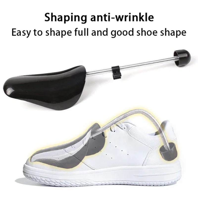 1 Pair Practical Plastic Adjustable Length Durable Black Women Men Anti Deformation Aluminum Shoe Accessories for Sneakers