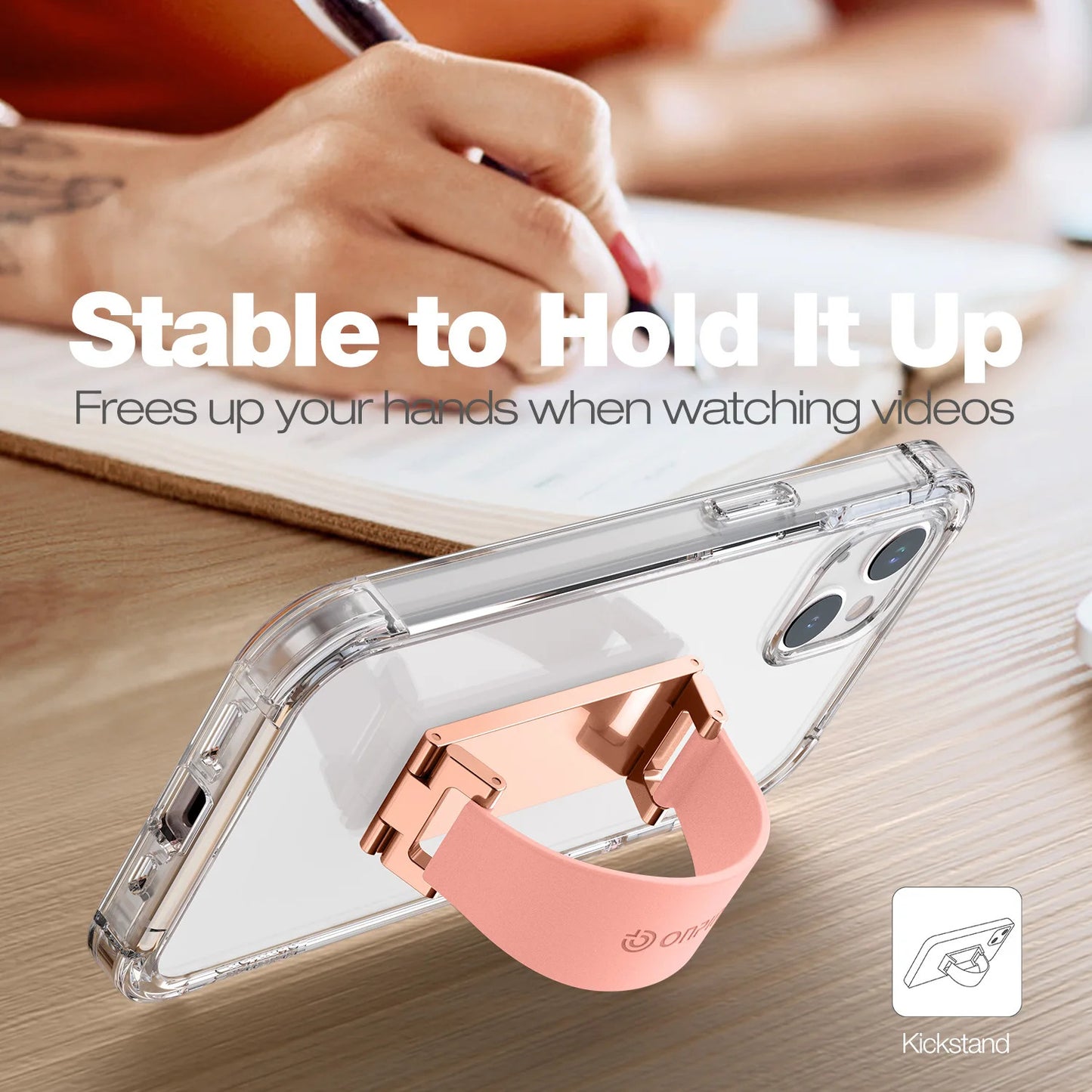 Portable Phone Strap Grip Holder Finger Cell Grip Telescopic Phone Finger Strap Stand Adhesive Loop Universal Finger Kickstand