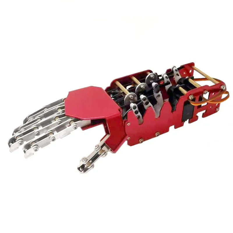 5 Dof Humanoid Hand Five Fingers Metal Manipulator Arm Left Right Hand with A0090 Servo for Robot DIY Kit Programmble Robot Hand