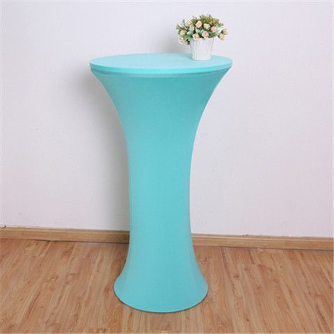 Elastic Round Table Cover Cocktail Table Cover Bar Table Cover Tablecloth Exhibition Hotel Banquet Decorative Tablecloth Round Table