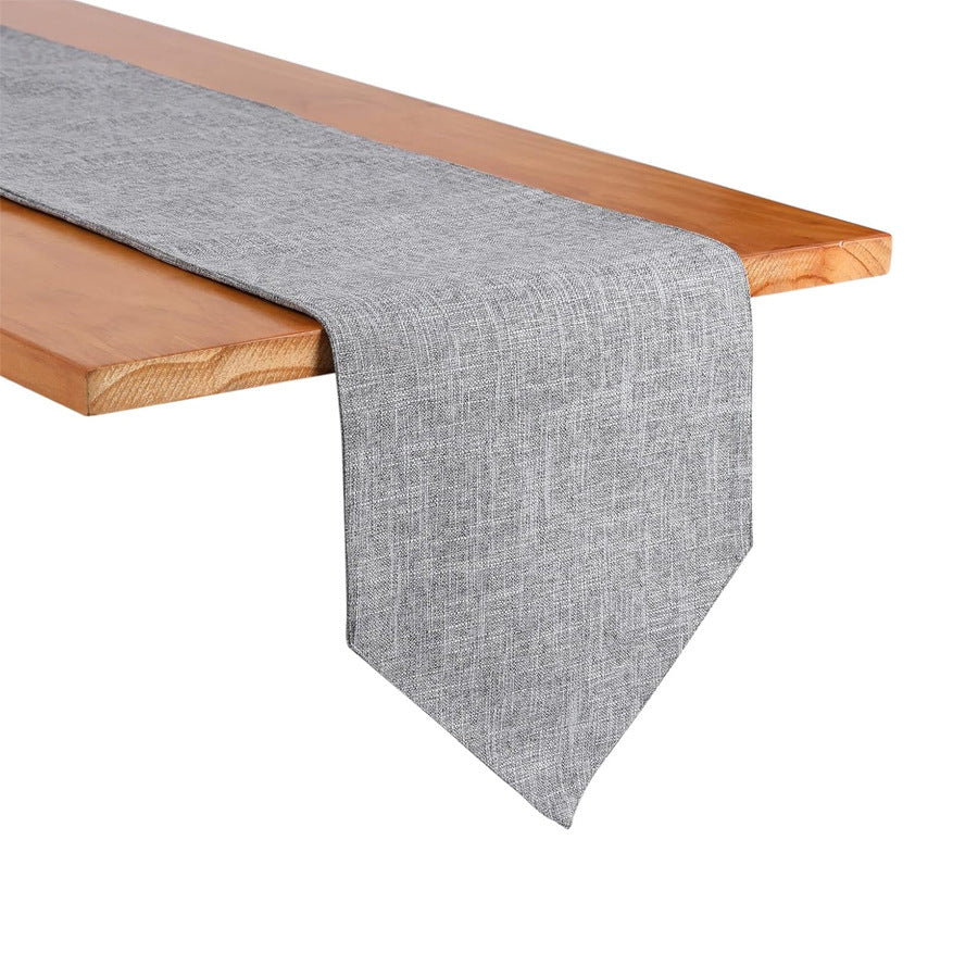 Nordic Bedside Towel Solid Color Linen Simple Style Long Table Runner Tea Flag Cloth Sideboard New Chinese Style Tea Table Towel