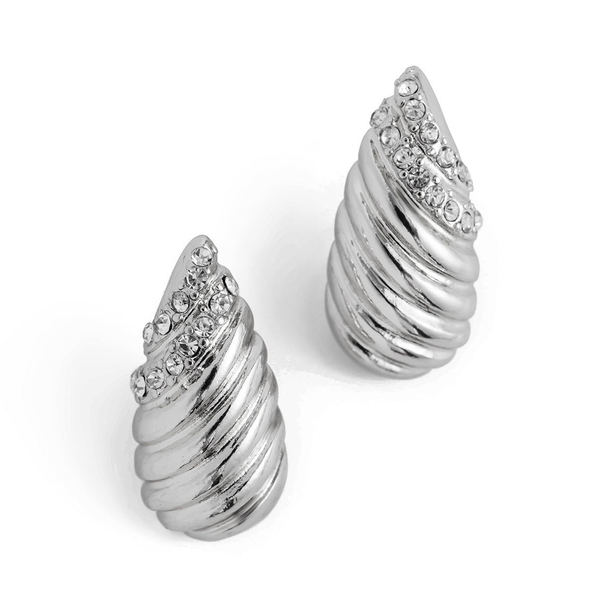 Personalized pleated hollow heart earrings various combinations of sunflower alloy earrings