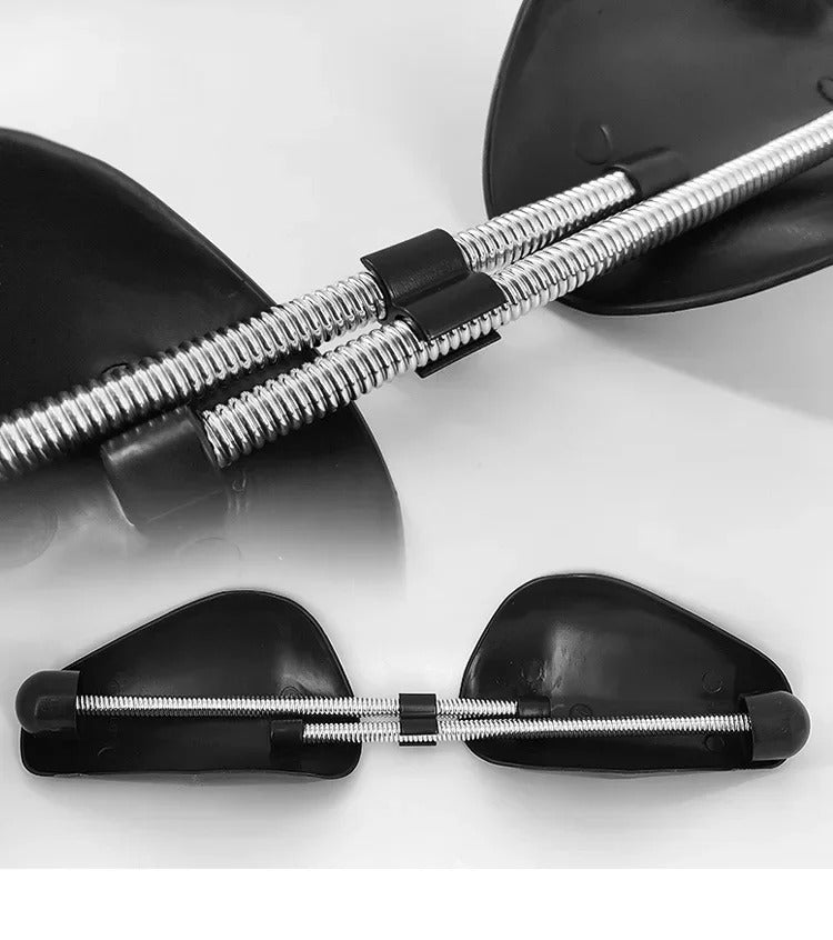 1 Pair Practical Plastic Adjustable Length Durable Black Women Men Anti Deformation Aluminum Shoe Accessories for Sneakers