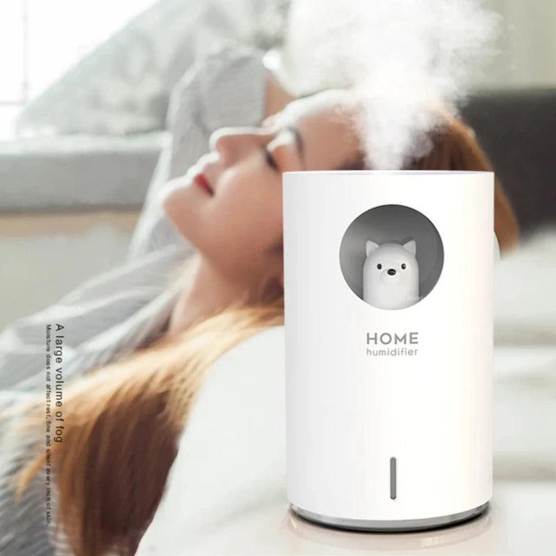 "700ml USB Humidifier Essential Oil Diffuser with LED Lamp - Purifier and Mist Maker"