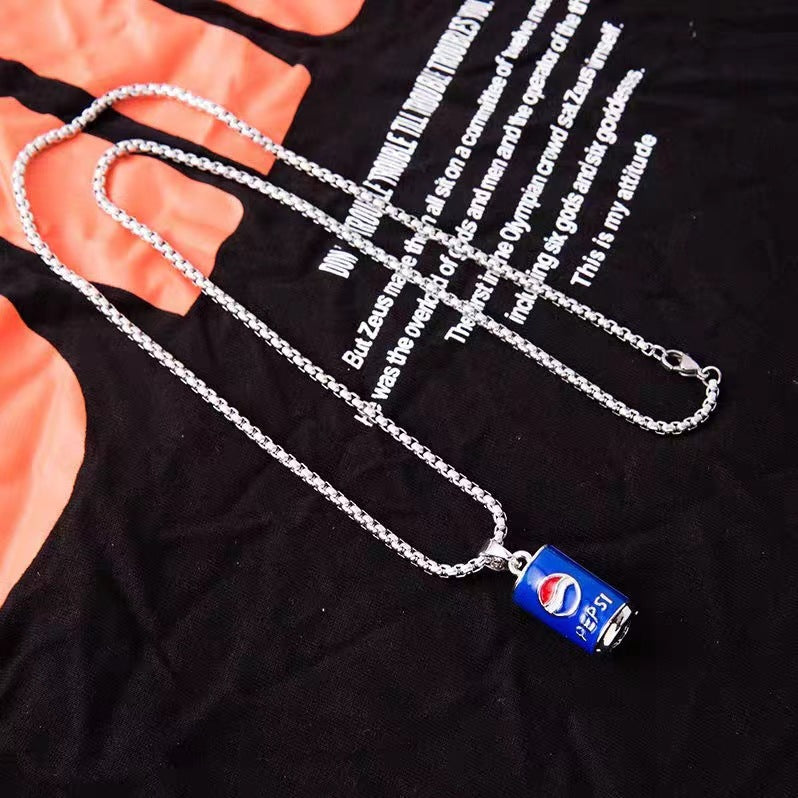 Trendy Fashion Children's Necklace for Girls, Personalized Couple Pendant for Boys, Hip-Hop Versatile Street Dance Show Accessories Wholesale