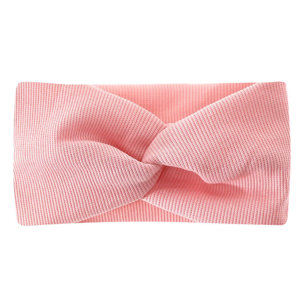 Bohemian Sports Wide Headband Foreign Trade Style Ribbed Cotton Cross Yoga Sports Elastic Headband