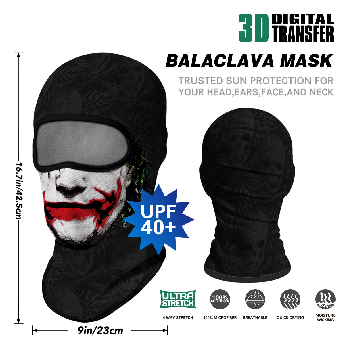 Summer Sun-Proof Headgear Men's and Women's Outdoor Motorcycle Riding Helmet Lining Headgear Fishing Funny Facekini Face Protection Face Mask