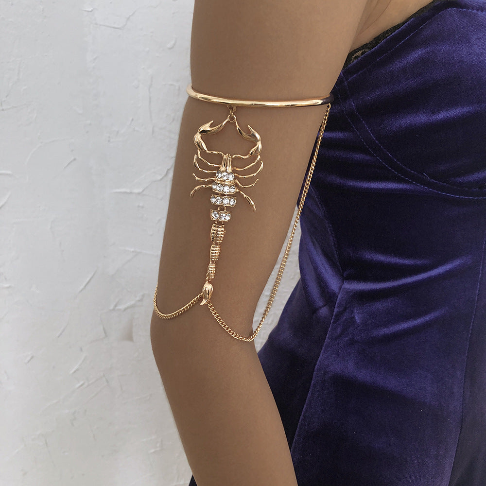 New Exaggerated Alloy Thick Chain Multi-layer Bracelet for Women European and American Fashion Gold Bangle