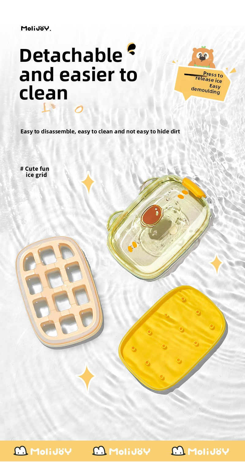 Ice Cube Mold Press Ice Cube Kettle Water Cup Household Food Grade Household Ice Box Frozen Ice Cube Storage Artifact