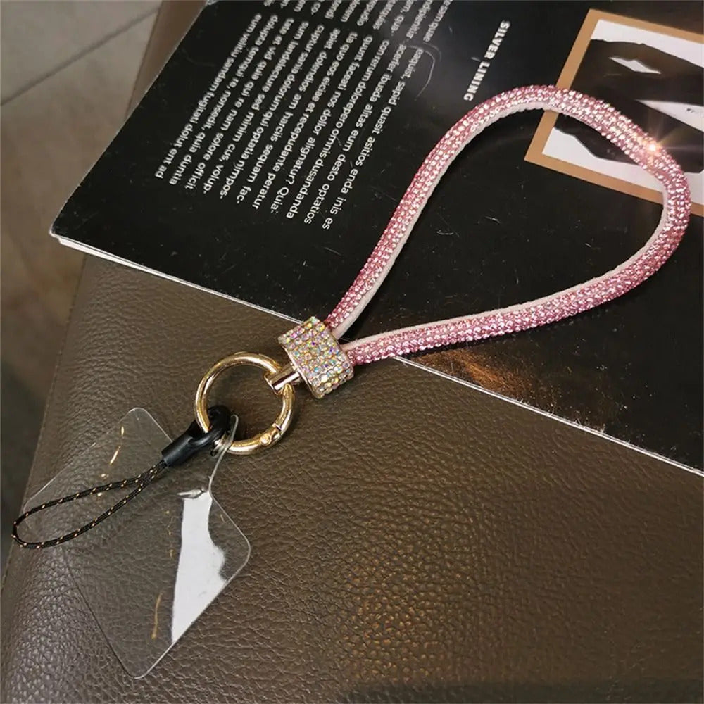 Rhinestone Mobile Phone Lanyard Bling Bling Anti Loss Diamond Lanyard Handheld Hanging Rope Phone Wrist Strap Hanging Ornaments