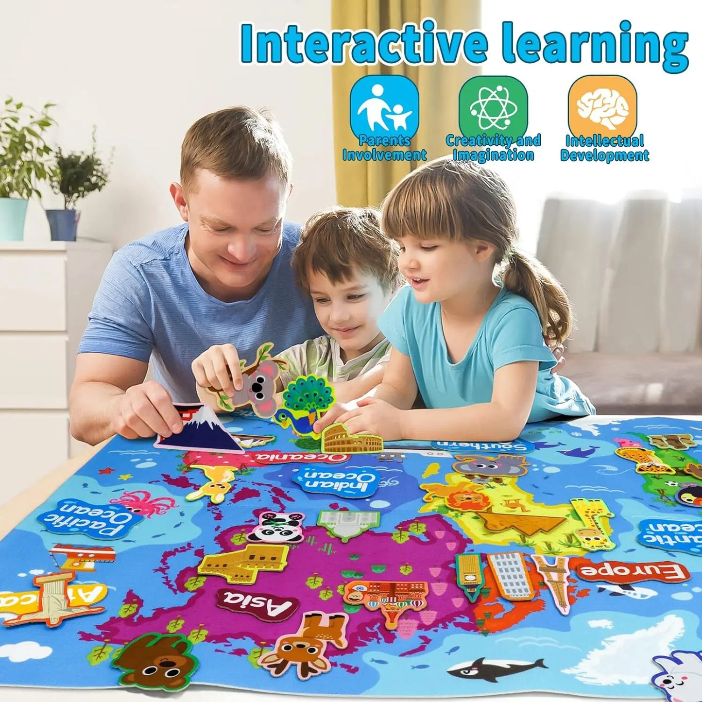 Montessori Felt Board Story Set Toys Preschool Learning Activities Board toys Outer Space Scientific Cognition Party Decorations