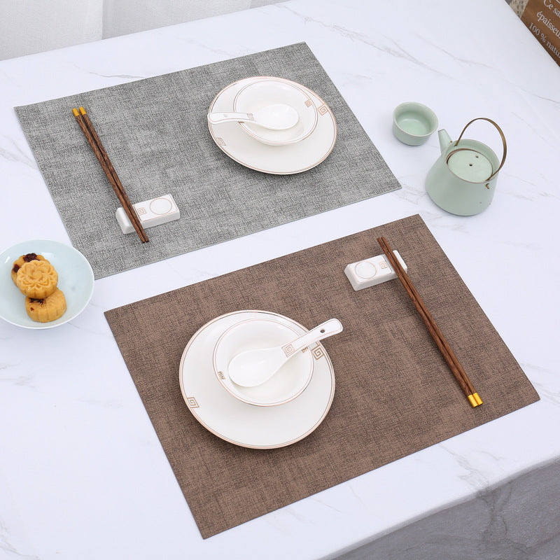 Washable Placemats Tablecloth Tea Cup Mat Textured Dining Table Mat Heat Resistant Insulation Mat High-end Western Dining Mat Coaster
